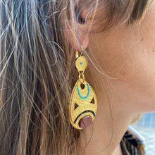 Load image into Gallery viewer, Boucles d'Oreilles MEI GM en Jaspe Rouge