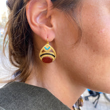 Load image into Gallery viewer, Boucles d'Oreilles MEI PM en Jaspe Rouge