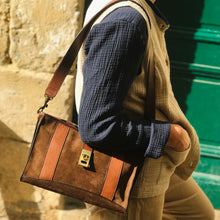 Charger l'image dans la galerie, Sac MARIANA en Cuir et Daim Brown