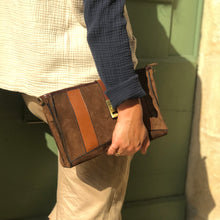 Charger l'image dans la galerie, Sac MARIANA en Cuir et Daim Brown