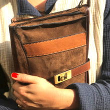 Charger l'image dans la galerie, Sac MARIANA en Cuir et Daim Brown