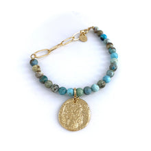 Load image into Gallery viewer, Bracelet XANADU Small plaqué Or et Opales