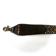 Charger l'image dans la galerie, Petit Sac en Cuir Kaki et Clous Plats Bicolores