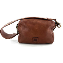 Charger l'image dans la galerie, Petit Sac en Cuir Camel et Clous Plats Bicolores