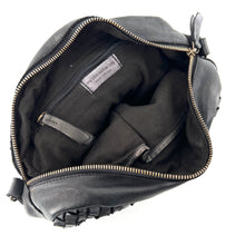 Charger l'image dans la galerie, Sac Bandoulière en Cuir Tressé Noir