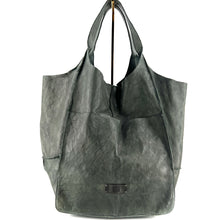 Charger l'image dans la galerie, Sac Cabas en Cuir Vert