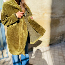 Charger l'image dans la galerie, Manteau TOM en Velours Vert