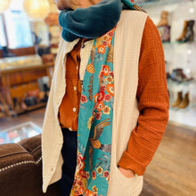 Load image into Gallery viewer, Col Fausse Fourrure Lagon / Prairie