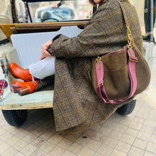 Load image into Gallery viewer, Manteau PAUL en Tweed Kaki et Noir