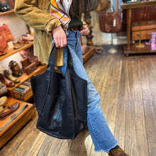 Charger l'image dans la galerie, Sac Cabas en Cuir Noir