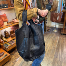 Charger l'image dans la galerie, Sac Cabas en Cuir Noir