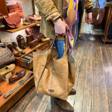 Charger l'image dans la galerie, Sac Cabas en Cuir Beige