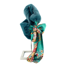 Load image into Gallery viewer, Col Fausse Fourrure Lagon / Prairie