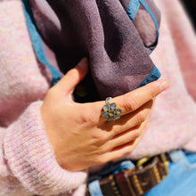 Charger l'image dans la galerie, Bague PAOLA PM en Argent Laiton et Labradorites