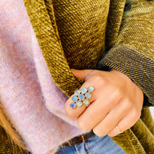 Charger l'image dans la galerie, Bague PAOLA en Argent Laiton et Labradorite