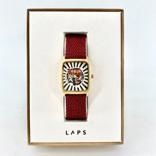 Charger l'image dans la galerie, Montre BENGALLE Noir Bracelet Perlon Orange