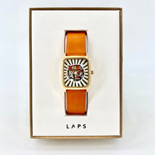 Charger l'image dans la galerie, Montre BENGALLE Noir Bracelet Perlon Orange