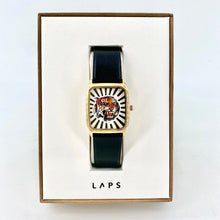 Charger l'image dans la galerie, Montre BENGALLE Noir Bracelet Perlon Orange