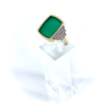 Load image into Gallery viewer, Bague KARA en Onyx Vert