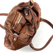 Charger l'image dans la galerie, Sac OUTDOOR en Cuir Perforé Caramel