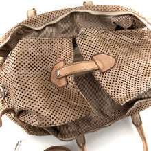 Charger l'image dans la galerie, Sac PLAZA en Cuir Perforé Latte