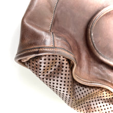 Charger l'image dans la galerie, Sac ALGHERO en Cuir et Cuir Perforé Oak Brown