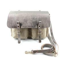 Charger l'image dans la galerie, Mini Mathématiques Toile et Cuir Poussière / Lin