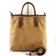 Charger l'image dans la galerie, Sac MICHELLE en Paille Enduite et Cuir Sweet Tea