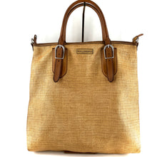 Charger l'image dans la galerie, Sac MICHELLE en Paille Enduite et Cuir Sweet Tea