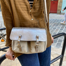 Charger l'image dans la galerie, Mini Mathématiques Toile et Cuir Poussière / Lin