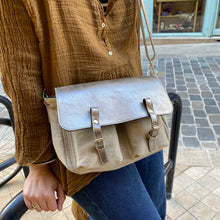 Charger l'image dans la galerie, Mini Mathématiques Toile et Cuir Poussière / Lin