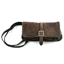 Charger l'image dans la galerie, Sac BY HAND en Cuir et Cuir Perforé Bancha Green