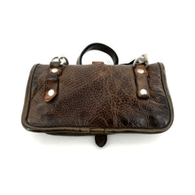 Charger l'image dans la galerie, Sac BY HAND en Cuir et Cuir Perforé Bancha Green