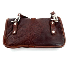 Charger l'image dans la galerie, Sac BY HAND en Cuir et Cuir Perforé Cajou