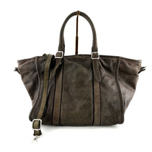 Charger l'image dans la galerie, Sac HOTEL en Cuir Perforé Bancha Green