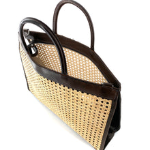 Charger l'image dans la galerie, Sac en Cuir Ébano et Cannage