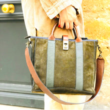 Charger l'image dans la galerie, Sac IUANA en Cuir et Daim Coal