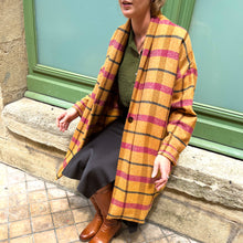 Charger l'image dans la galerie, Manteau TOM à Carreaux Orange et Rose