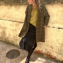 Charger l'image dans la galerie, Manteau TOM à Carreaux Kaki et Orange
