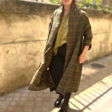 Load image into Gallery viewer, Manteau PAUL à Carreaux Kaki et Orange