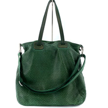 Charger l'image dans la galerie, Sac RE EDITION en Cuir Perforé Vert