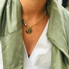 Load image into Gallery viewer, Collier XANADU Small en Plaqué Or et Opale