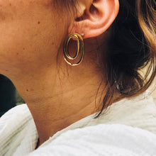 Load image into Gallery viewer, Boucles d'Oreilles XENIA Maxi en Plaqué Or