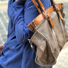 Charger l'image dans la galerie, Sac AMALFI en Cuir Perforé Neutral