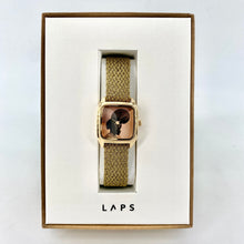 Charger l'image dans la galerie, Montre PRIMA FOULAH Bracelet Perlon Doré