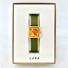 Charger l'image dans la galerie, Montre PRIMA HINDI Bracelet Perlon Olive