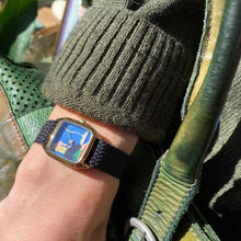 Charger l'image dans la galerie, Montre PRIMA OLYMPE Bracelet Perlon Bleu Nuit