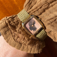 Charger l'image dans la galerie, Montre PRIMA FOULAH Bracelet Perlon Doré