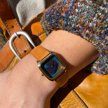 Charger l'image dans la galerie, Montre PRIMA PAON OR Bracelet Cuir Camel