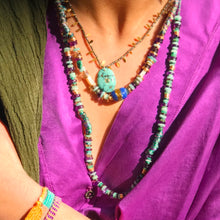 Charger l'image dans la galerie, Collier AFRICA Lapis Lazuli et Turquoises